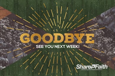 Winter Retreat Church Goodbye Motion Graphic