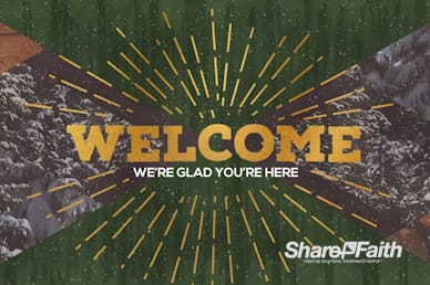 Winter Retreat Church Welcome Motion Graphic