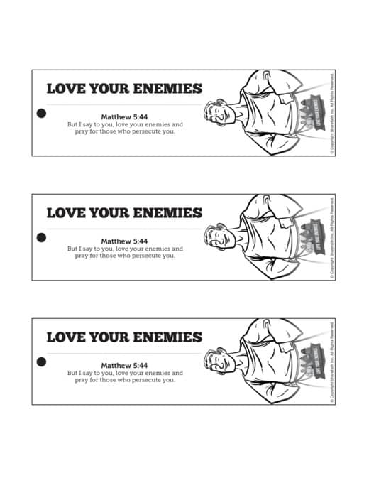 Matthew 5 Love Your Enemies Bible Bookmarks