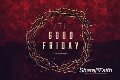 Good Friday Cross and Crown Church Motion Graphic