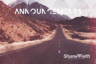 Journey With Christ Announcements Motion Graphic