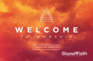 Easter Sunday Service Welcome Motion Graphic
