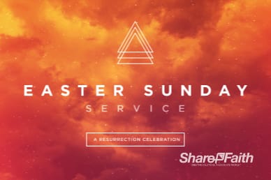 Easter Sunday Service Church Motion Graphic