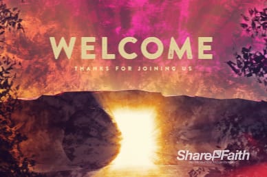 Empty Tomb Of Jesus Welcome Easter Motion Graphic