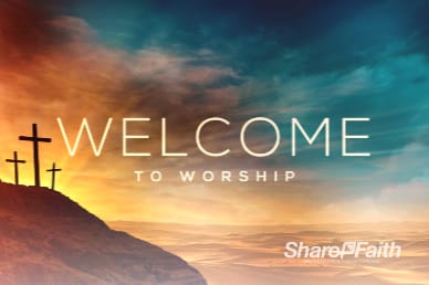 The Cross of Christ Welcome Church Motion Graphic