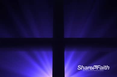 Easter Cross Silhouette Worship Background Loop
