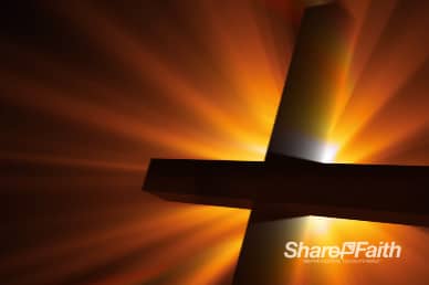 Radiant Cross Easter Worship Background Loop