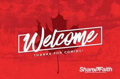 Canada Day Holiday Welcome Video Loop