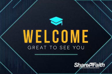Graduation Sunday Welcome Church Motion Graphic