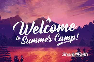 Church Summer Camp Welcome Motion Graphic