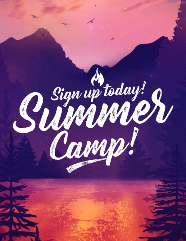 Church Summer Camp Flyer