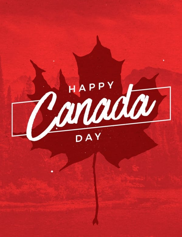 Canada Day Holiday Church Flyer