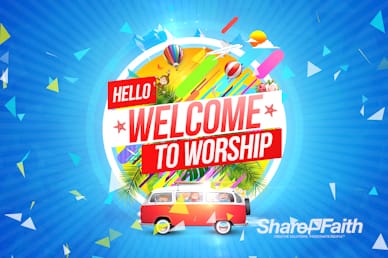 Church Vacation Bible School Welcome Motion Graphic