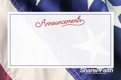 Celebrating the 4th of July Announcements Motion Graphic