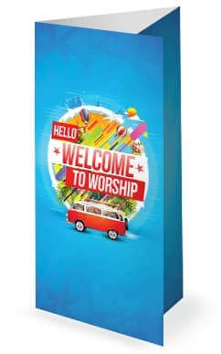 Church Vacation Bible School Trifold Bulletin