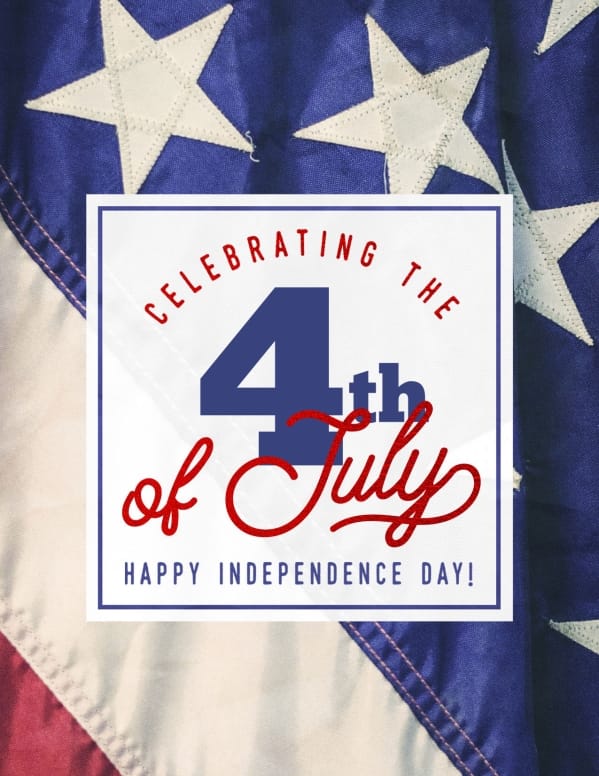 Celebrating the 4th of July Flyer Template