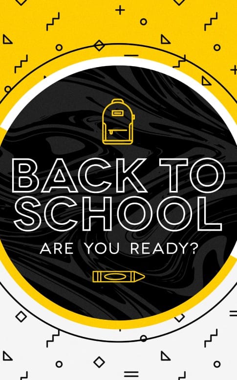 Back To School Church Bulletin Cover Template