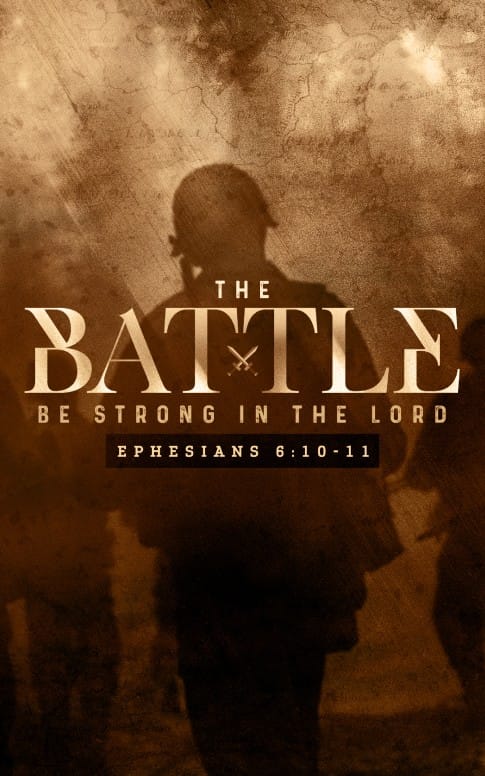Spiritual Battle Church Bulletin Cover