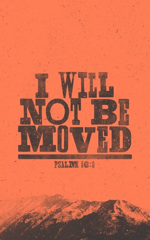 I Will Not Be Moved Church Bulletin Template