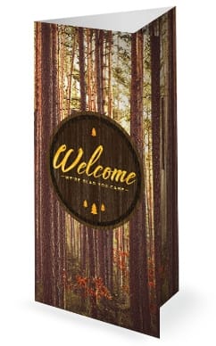 Fall Retreat Church Tri Fold Bulletin Cover