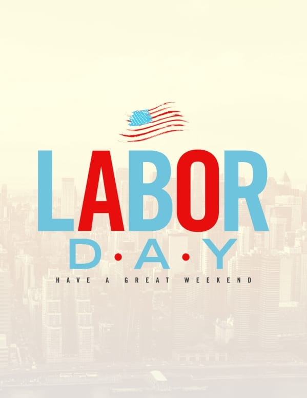 Labor Day Church Flyer Template
