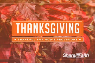 Thankful to God Thanksgiving Motion Graphic