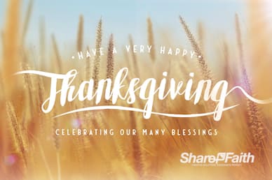 Thanksgiving Harvest Church Motion Graphic