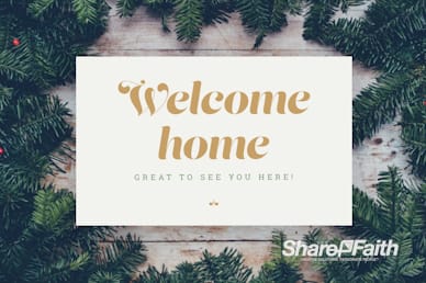 Merry Christmas Welcome Motion Graphic