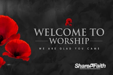 Remembrance Day Welcome Motion Graphic