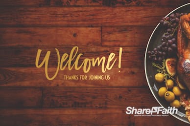 Prayer for Thanksgiving Welcome Motion Graphic