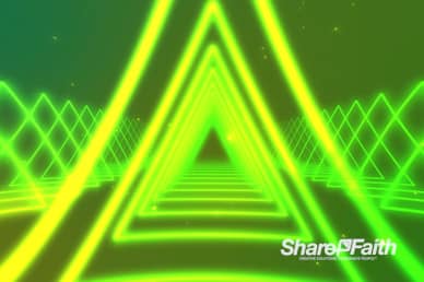 Neon Light Triangle Worship Video