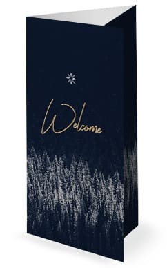 Winter Christmas Trifold Bulletin Template