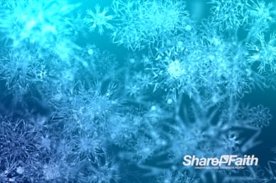 Crystal Snowflakes Christmas Particles Worship Video