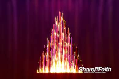Christmas Tree Particle Fountain Worship Video