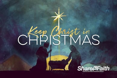 Keep Christ In Christmas Church Motion Graphic