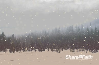 Winter Forest Worship Video Background