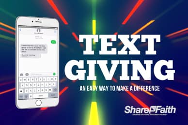 Text Giving Announcement Video