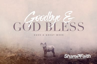 Jehovah Jireh The Lord Provides Goodbye Motion Graphic
