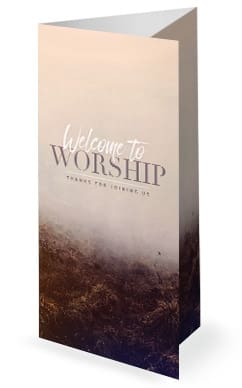 Jehovah Jireh The Lord Provides Church Trifold Bulletin Template