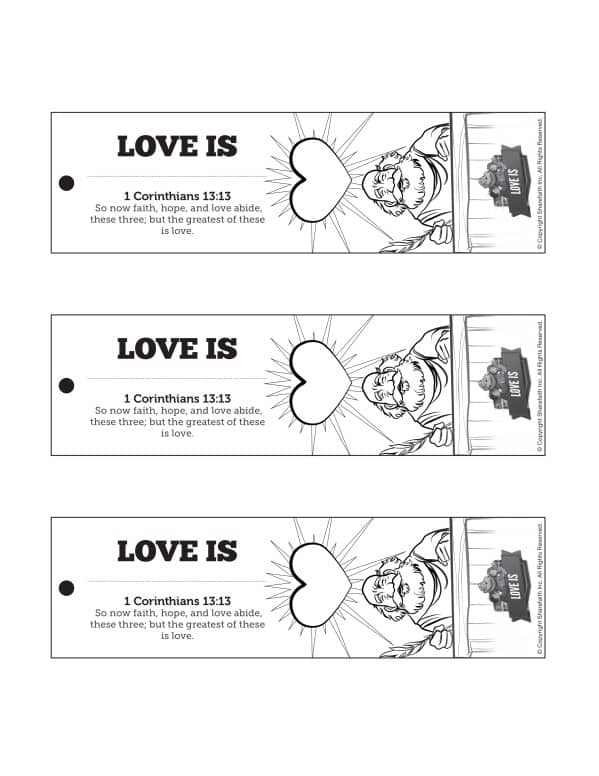 1 Corinthians 13 Love Is Bible Bookmarks