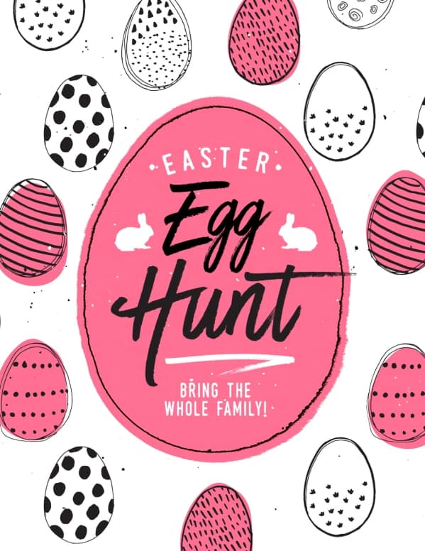 Church Easter Egg Hunt Flyer Template