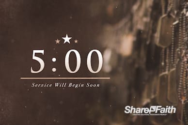Memorial Day Dog Tags Church Countdown Video