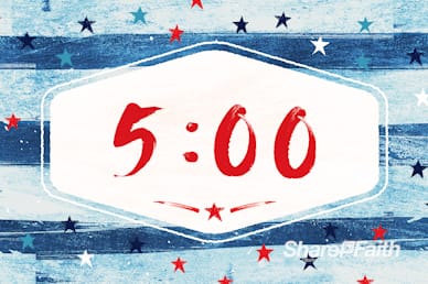 Fourth Of July Church Countdown Timer