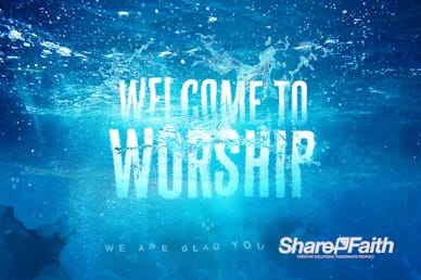 Baptism Sunday Church Welcome Motion Graphic