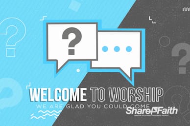 Big Questions Church Welcome Video Loop