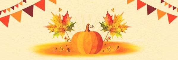 Harvest Party Pumpkin Website Banner