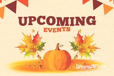 Harvest Party Pumpkin Announcements Bumper Video