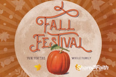 Fall Festival Pumpkin Church Service Bumper Video