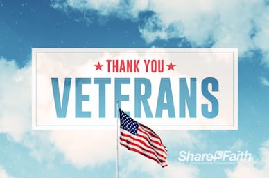 Veterans Day American Flag Service Motion Graphic