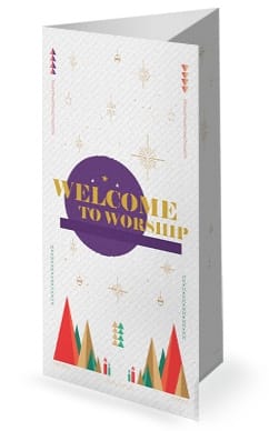 The First Noel Christmas Church Trifold Bulletin Cover